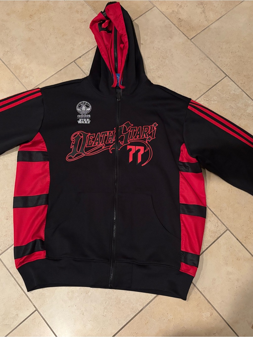 adidas Original Star Wars Darth Vader Full‑Zip Hooded Track Jacket Men’s XL